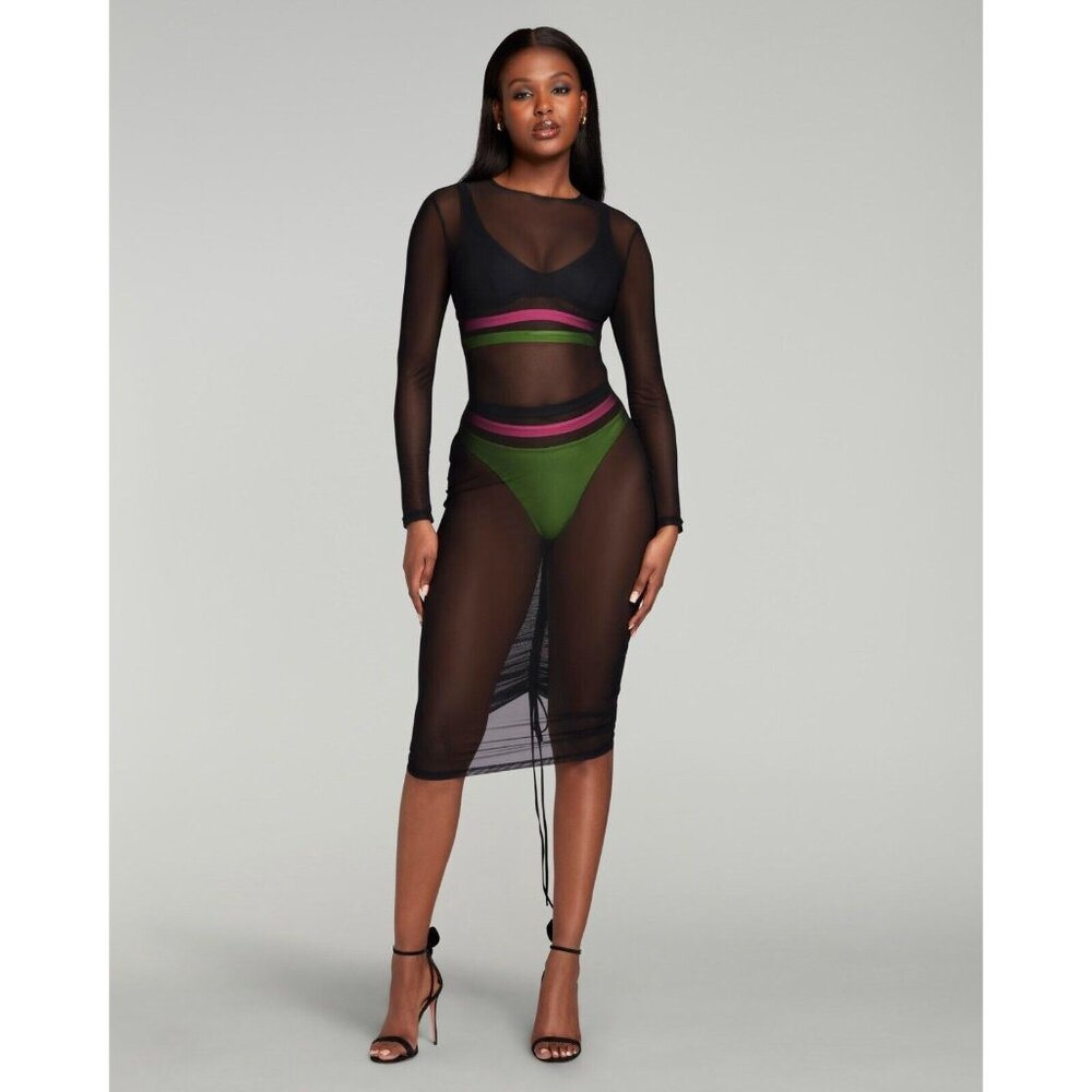Agent Provocateur Laury Black Cover-up Dress NWT $310